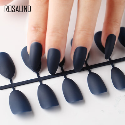 

ROSALIND Matte False Nail Short Soft Fake Nails For Full Nail Tips Extension