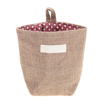 

Jute Storage Bag Basket Organizer with Handles for Baby Toys