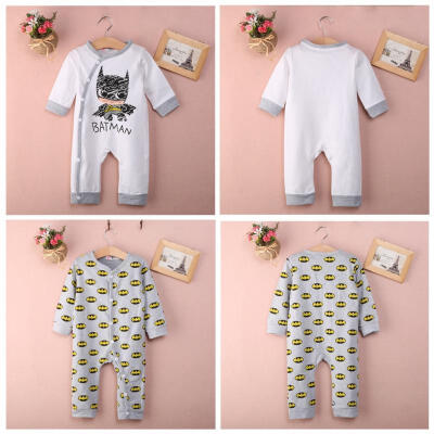 

Newborn Baby Girls Boy Batman Rompers Bodysuit Playsuit One-pieces Outfits 0-18M