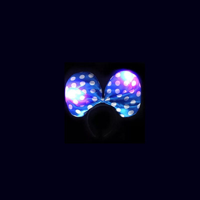 

FUNNYBUNNY LED Light Up Jumbo Polka Dot Bow Headband