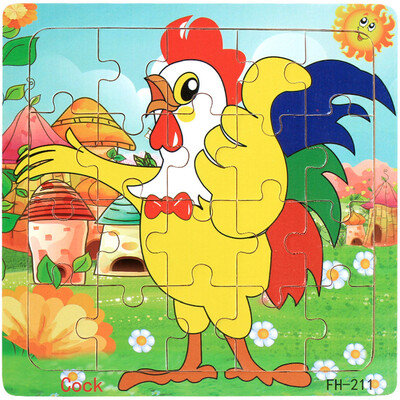 

Gotoamei Wooden Puzzle Educational Developmental Baby Kids Training Toy Christmas Gift