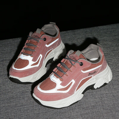 

Mhysa 2019 New Fashion Women Sneakers Thick Sole Ladies Platform Shoes Web Celebrity Chunky women Dad Sneakers Chaussures Femme