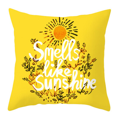 

Yellow Pillow Case Cartoon Yellow Peach Cashmere Pillow Back Pillow Cover Car Cushion Home Decor Sofa Pillow Cases