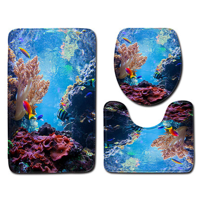 

〖Follure〗3pcs Non-Slip Bath Mat Bathroom Kitchen Carpet Doormats Decor