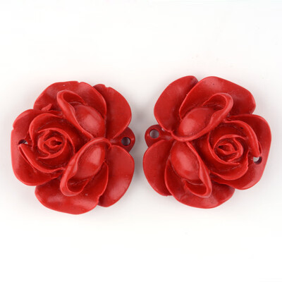 

Rose Flower Cinnabar Links FireBrick 30x315x135mm Hole 2mm