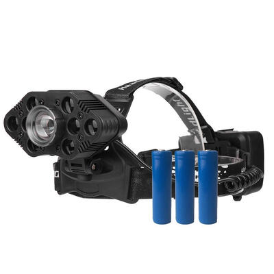 

USB Rechargeable 9 x T6 LED Head Lamp Flashlight Zoomable Outdoor Headlight