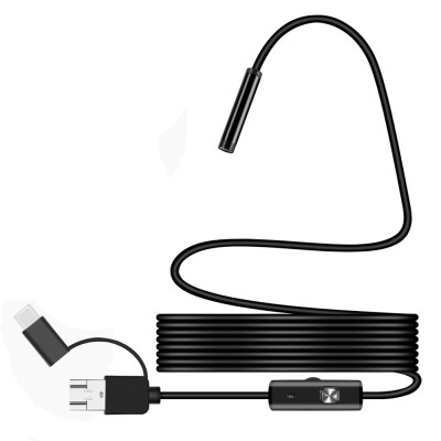 

Wireless 3 in 1 Waterproof USB Port 7mm Visual Lens Mini Camera Portable Inspection Cam
