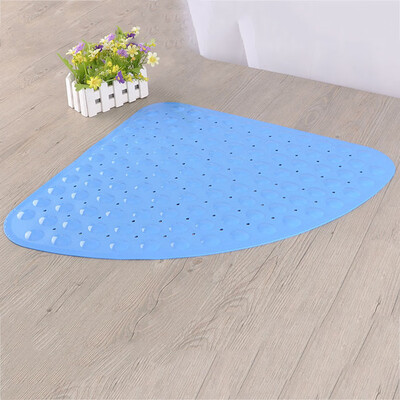 

1PCS PVC fan-shaped 54X54cm triangle anti-slip mat Bathroom foot pad shower mat