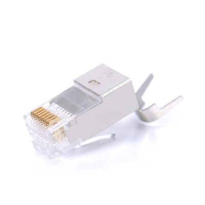 

VENTION CAT7 Crystal Head 10 Gigabit RJ45 Ethernet Network Cable Plug Connector Gold-plated 8P8C Network Plug 10 PCS