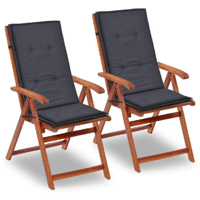 

Garden Chair Cushions 2 pcs Anthracite 472"x197"x118