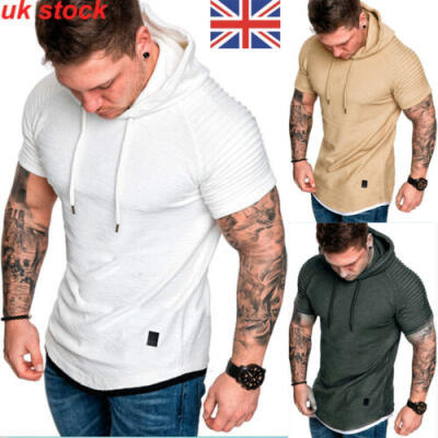 

UK Men Hooded Hoodie Tank Tops Sweatshirt Gym Muscle Sleeveless T-shirt Shirt