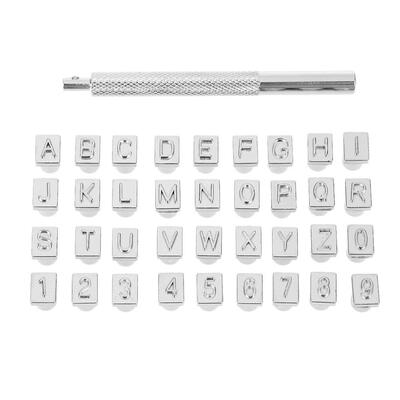 

36pcs Steel Punch Alphabet Letter Number Stamper Set Metal Leather Tool