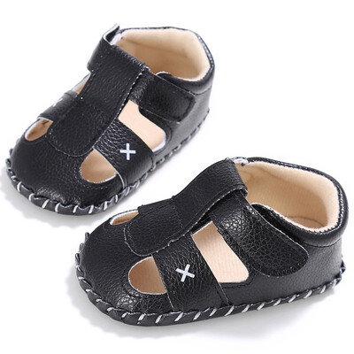 

Fashion Baby Boys PU First Walker Toddlers Kids Cute Solid Color Shoes