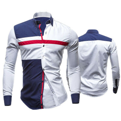 

Fashion Mens Luxury Casual Slim Fit Long Sleeve Casual Dress Shirts Formal