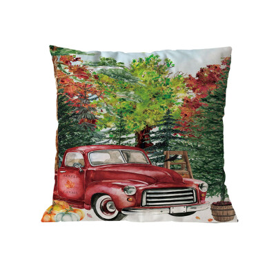 

Tailored Merry Christmas Pillow Cases Soft Sofa Cushion Cover Home Decor Pillow Core