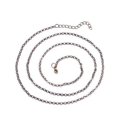

New Fashion Style Women Sweater Necklace Jewelry Fashion 3-Colors Long O-Shaped Chain Jewelry For Birthday Gifts
