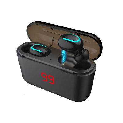 

HBQ Wireless Earphons True Bluetooth 50 Earphone Sport Handsfree Earbuds 3D Stereo Gaming Headset With Mic Charging Box