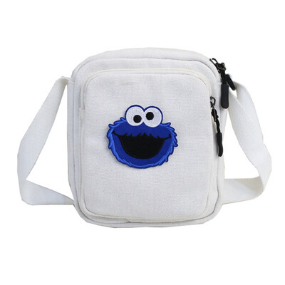 

Sailing cloth bag slung ins Super Fire Ugly adorable small bag womens bag Korean Japanese Sesame Street womens summer casual sma