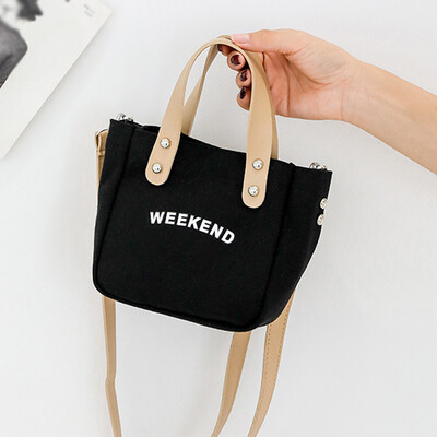 

Tailored Female Bag Campus Canvas Bag Large Capacity Handbag Shoulder Diagonal Package