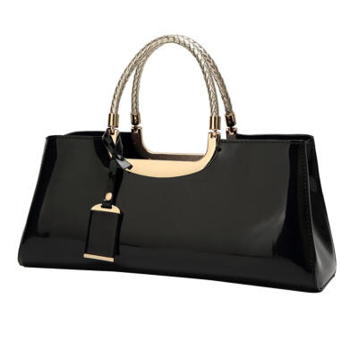 

Fashion Women Glossy Patent Clutch Handbag Casual Shoulder Top-handle Bag