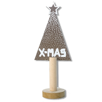 

2020 New Wooden Mini Christmas Tree Style Desktop Ornaments Home Table D¨¦cor Party Decor 124X49In