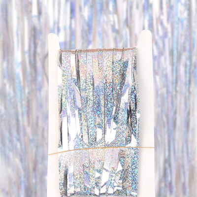 

3  Glitter Foil Fringe Tinsel Shimmer Curtain Door Wedding Birthday Party Baby Shower Decor Christmas Party Backdrop