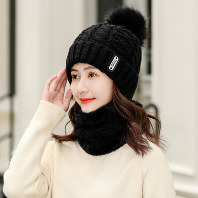 

Hat women autumn&winter Korean version of the sweet wind cute plus thick fashion warm wool hat wind-proof knitted hat