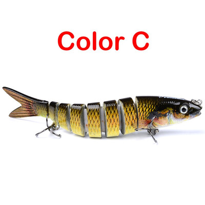 

VISSEN 1PCS 1328cm 19g Fake Lures Artificial Multi-section Fishes Fishing Bait Flexible Baiting Lure Fishing Trolling Wobblers