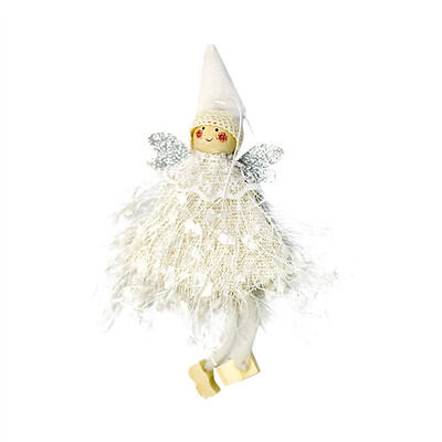 

Tailored Lovely Christmas Tree Decorations Woolen Yarn Angel Doll Pendant Hanging Party
