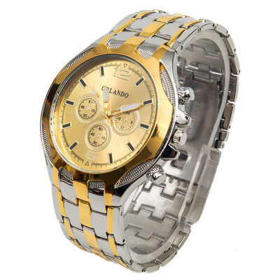 

Orlando 425 Decorative Sub-dials Male Analog Quartz Watch Alloy Band Round Dial