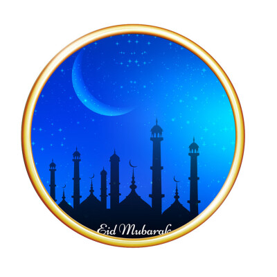 

〖Follure〗Eid Mubarak Sticker Mubarak Party Ramadan Decoration Islamic Decor Supplies