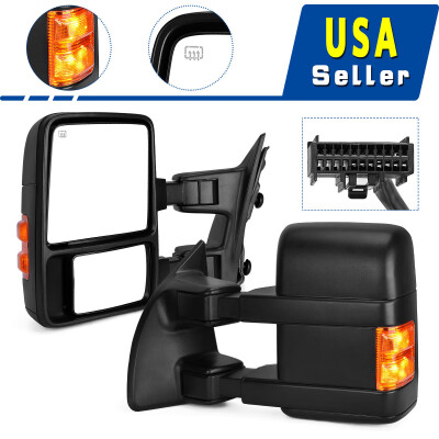 

Driver Left Tow Mirror for 08-16 Ford F250 F350 Super Duty Power Heated Signals