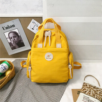 

Bag girl Korean version of high school ins wind waterproof dual-use students campus shoulder bag simple set a small fresh backpack