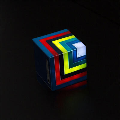 

Magic Cube Style Mini Portable Wireless Bluetooth Speaker Stereo Music Player With Colorful Light Support TF Card AUX