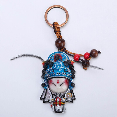 

Beijing Opera Facebook Keychain Chinese Style Featured Gift Pendant