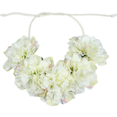 

〖Follure〗Big Flower Boho Wreath Crown Wedding Headband Floral Garland Hair Tied band