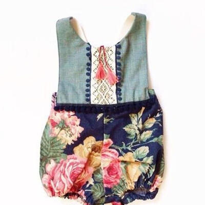 

Infant Kids Baby Girl Casual Jumpsuit Sleeveless Cotton Playsuit Romper Sunsuit 0-4Y