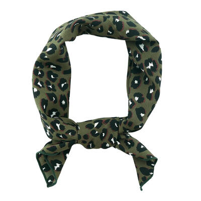 

Leopard Scarves Autumn Chiffon Ins Handkerchief Women Korean Wraps Shawl
