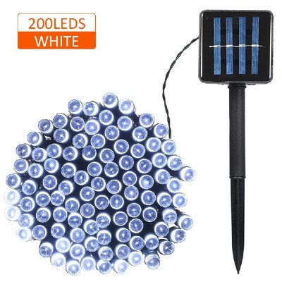 

Solar Powered String Light 100200 LEDs 2 Lighting Modes Christmas Lights IP65 Water-resistant Outdoor Hanging Fairy Lighting for