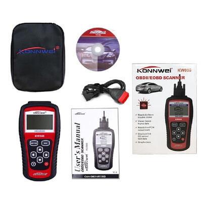 

KW808 OBDII EOBD Auto Code Reader Car Diagnostic Scanner Engine Fault Code Reader Detector Multi Language