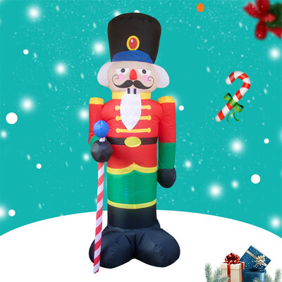 

〖Follure〗Nutcracker Christmas Inflatable LED Light Up Decor Outdoor Holiday Decoration
