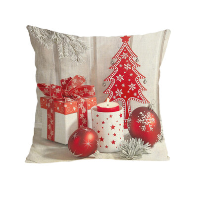 

Tailored Merry Christmas Pillow Cases Soft Sofa Cushion Cover Home Decor Pillow Core
