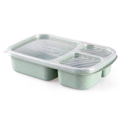 

Wheat Non-pollution Microwave Bento Lunch Box Picnic Food Container Storage Box