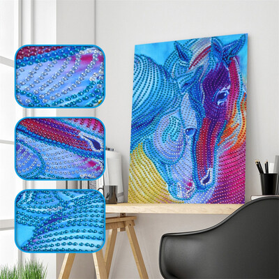

Siaonvr Special Shaped Diamond Painting DIY 5D Partial Drill Cross Stitch Kits Crystal R