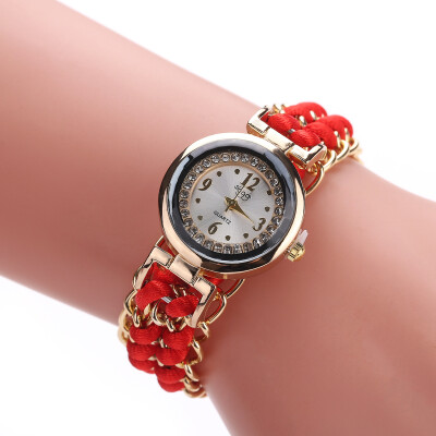 

New creative watch womens pure hand-woven woven rope bracelet bracelet watch wholesale