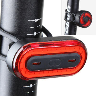 

USB Rechargeable Bike LED Tail Light Bicycle Safety Cycling Warning Rear Lamp