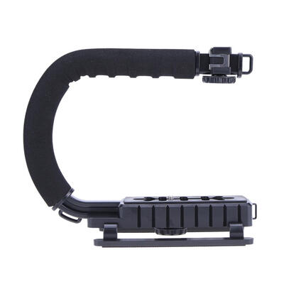 

U Grip Hand-Held Camera Frame Stent for Phone Live Connected to 3 Hot Shoes