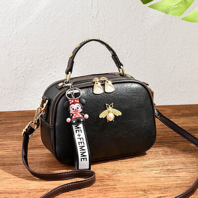 

Up-to-date Female Trendy Korean Version Fashionable One-shoulder Slant Handbag with Simple Individual Womens Bag
