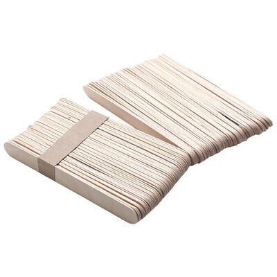 

100pcs Wooden Waxing Wax Spatula Tongue Depressor Disposable Sticks Tattoo