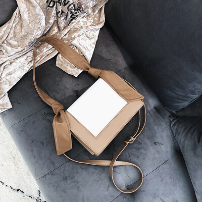 

2018 Casual Women Handbag Panelled Crossbody Bags Female Messenger Bag Girls Fashion Small PU Leather Simple Lady Shoulder Bag